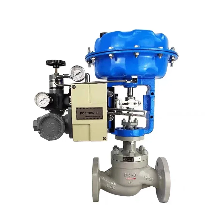 Automatic water steam level pneumatic control Modulating Globe valve WCB SS304 316