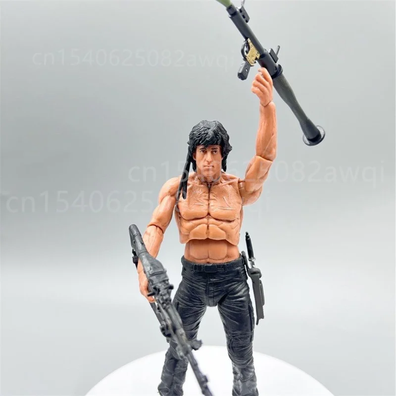NECA Figur First Blood John J Rambon Drake Ultimate Edition PVC Action Figure Sammlung Modell Spielzeug 17 cm Geburtstag Weihnachten Geschenk – Detail 8