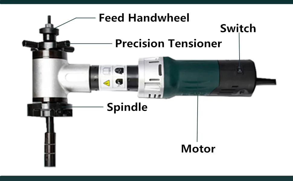 ISY-80T Portable Hand-Held Beveling Machine for Variety of Pipe End Surface Beveling Range 28-76mm 220V