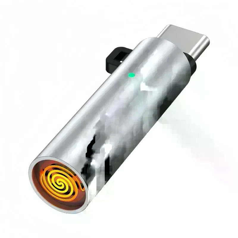 

1 шт. TYPE-C портативная мини-электронная зажигалка с низким потреблением ветрозащитная и энергосберегающая уличная зажигалка для телефона