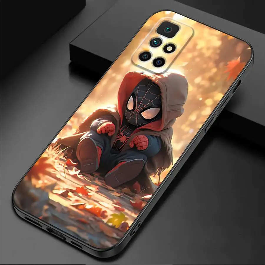 Marvel Sipider Man Phone Case for Redmi 9C K40 Pro 13C 12 13 A3x A2 A1 Plus 12C 9A 10A 10C 10 9 K40s K60 Silicone Cover