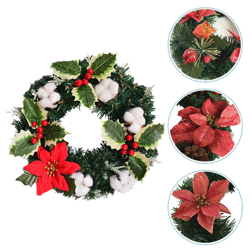 

Christmas Wreath Decorative Fresh Natural Design Holiday Home Banquet Outdoor Storage Christmas Wreath
