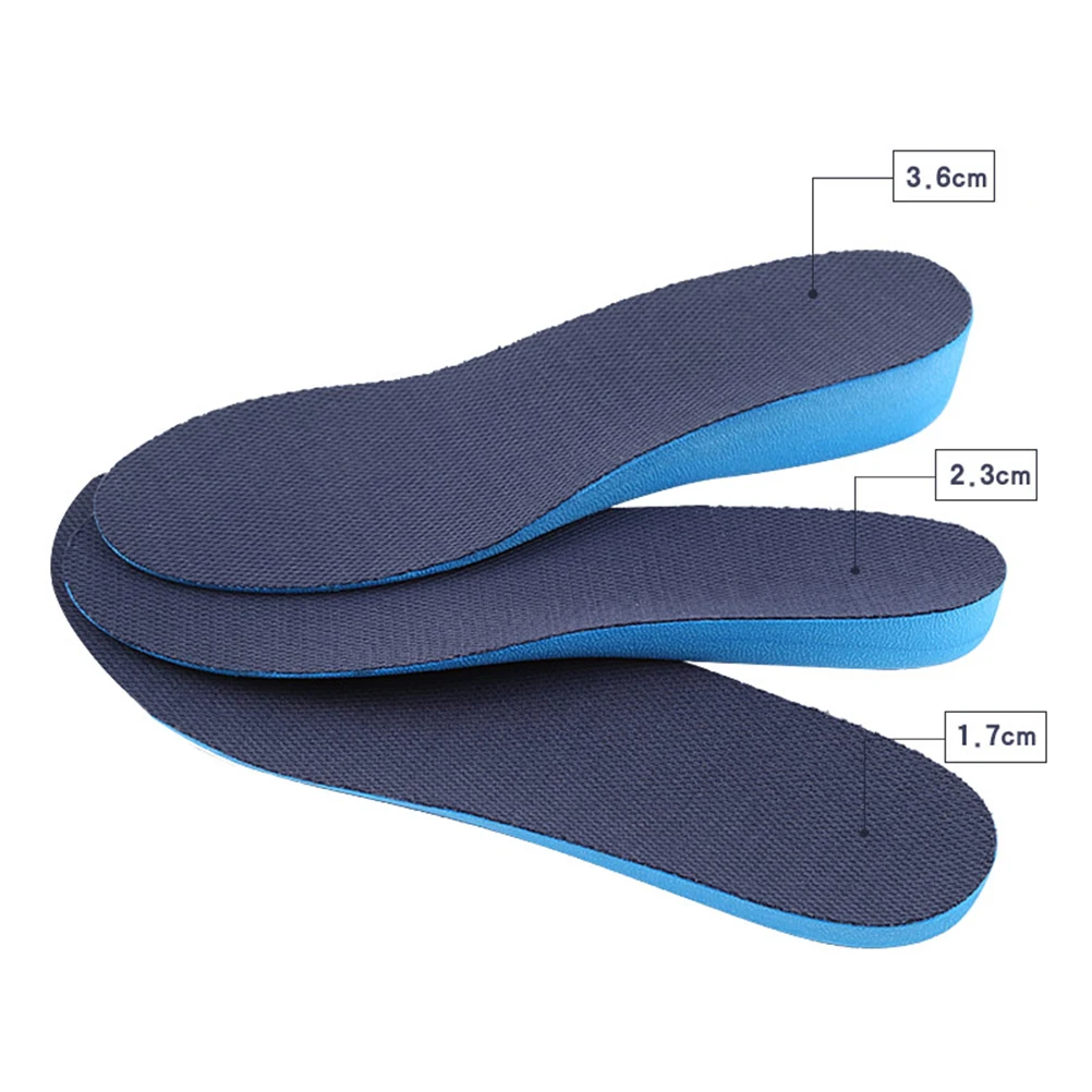 

Invisible Height Increase Insoles PU Material Shockproof Deodorant NonSlip Ventilated Lifts Fit Shoes Sneakers Boots Single