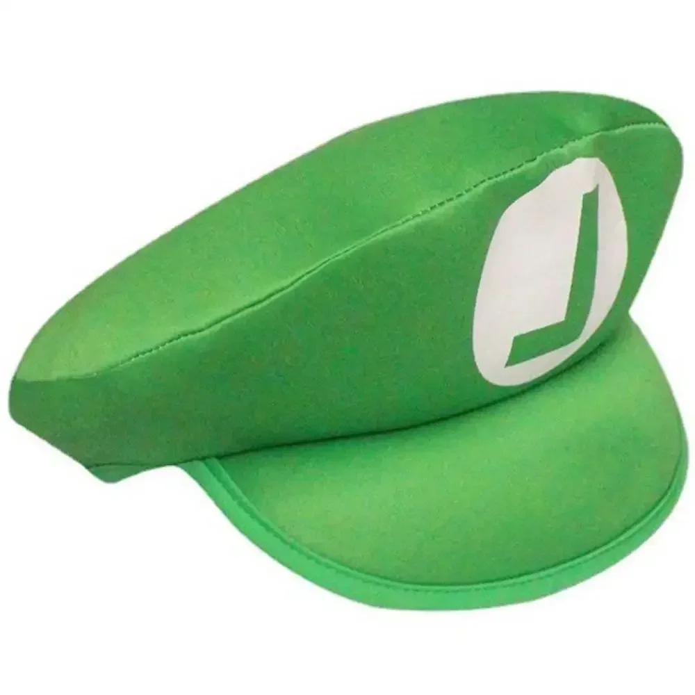 Super Mario Rot Grün Kappe Weiße Handschuhe Cosplay Cartoon Hüte mit Schnurrbart Unisex Kappen Cos Requisiten Party Kostüme Zubehör