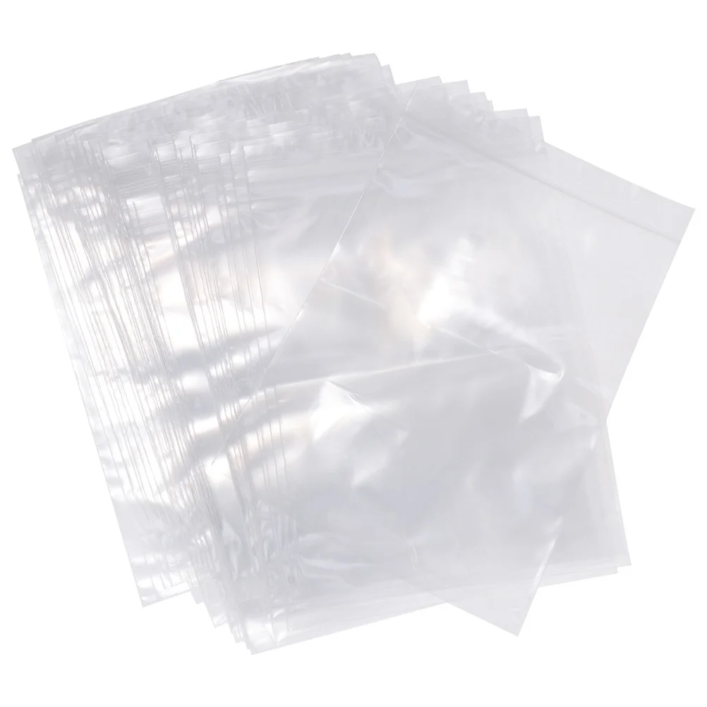 200pcs Transparent PE Food Sealing Bag Sealed Storage Bag Food Storage Pouches Packing Bag (Transparent 6x9cm)