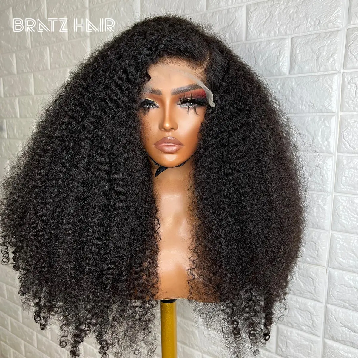 

250% Density Kinks 5x5 Closure Wig 13x6 13x4 Kinky Curly Human Hair Wig Brazilian Deep Curly Hair Natural Color for Black Women