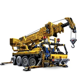 MOC-8421 Urban Technology Construction Engineering Mobile Crane Building Blocks Set Building Blocks Creative Children's Toys