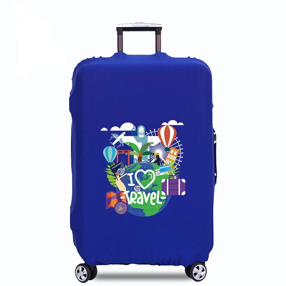 Travel Luggage Cover for 18-32 Inch Trolley Case Suitcase Case Elastic Dust Cover Travel Printing Series Traveling Accessories