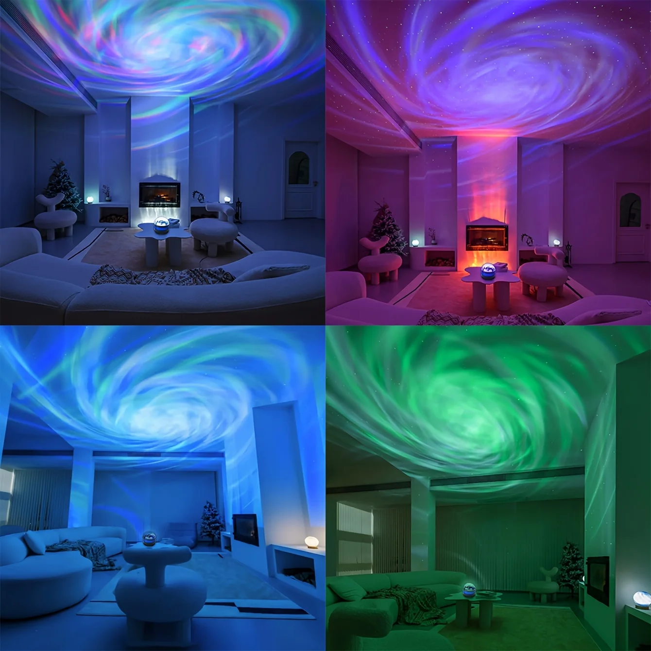 LED NightLights Galaxy Projector Remote Control 5V USB Rechargeable Starry Sky Lamp DMX Sound Active 7 Modes for Kids Room Decor image 6