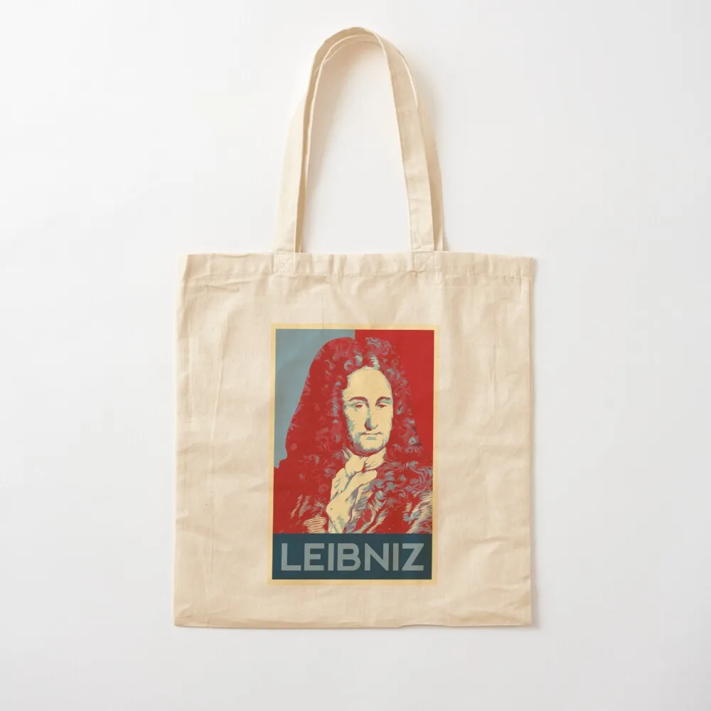 

Gottfried Leibniz poster Tote Bag tote bag university Shopping bags eco bag folding Handbags Canvas Tote