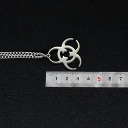 Attention! Radiation Pendants Necklace Stainless Steel Chains Physics Scientist Movie Jewelry Gift for Friends