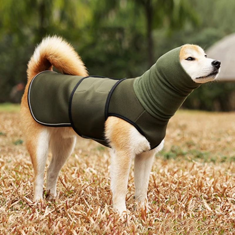 Dog Anti Anxiety Vest Pet Dog Emotional Comfort Clothing Fireworks, Quarantine, Anti Anxiety Dog Calming Jacket with Hoodie