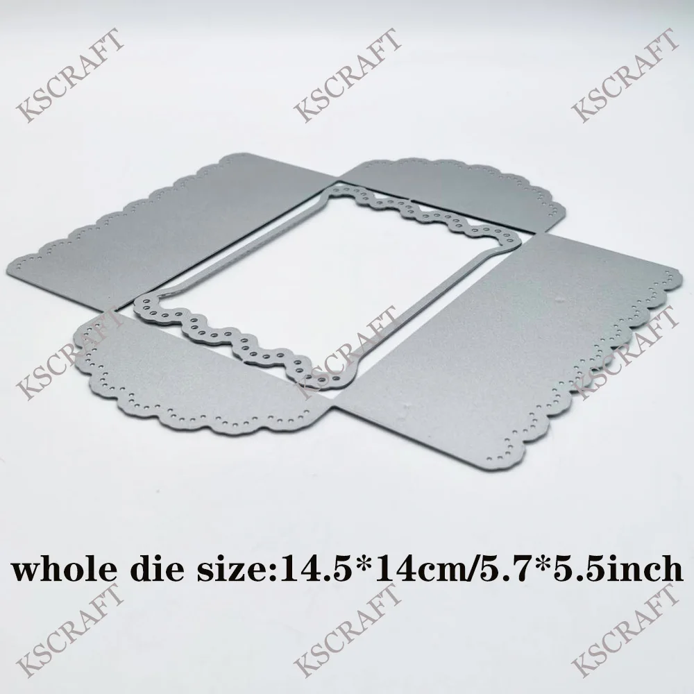 KSCRAFT جيب رسالة مغلف قطع يموت الإستنسل DIY بها بنفسك سكرابوكينغ النقش الزخرفية DIY بها بنفسك ورقة بطاقات