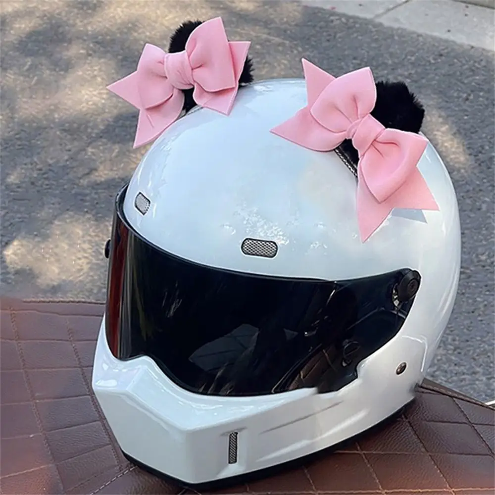 

2 шт., модные уши для мотошлема, однотонные украшения для шлема, аксессуары для шлема для вождения, для катания на лыжах