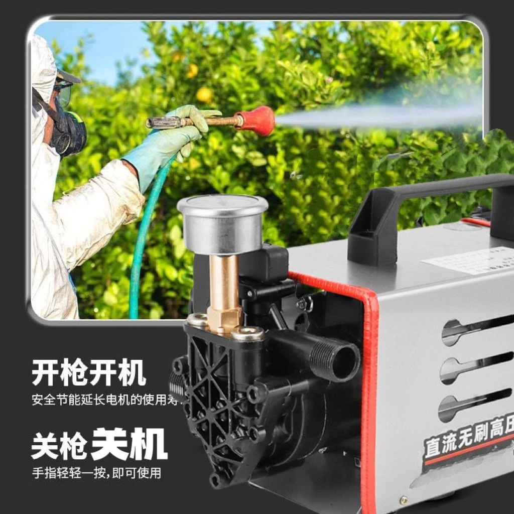 علبة سقاية كهربائية للحدائق الصغيرة ذات الضغط العالي ذاتية التحضير ذاتية الأسطوانة المزدوجة أدوات الحدائق الكهربائية المحمولة