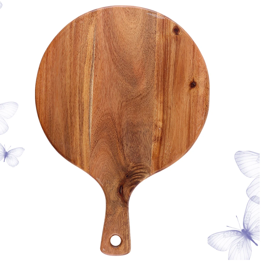 

Pizza Paddle Wooden Board Platters Tray Cutting Boards for Kitchen Coffee Bamboo