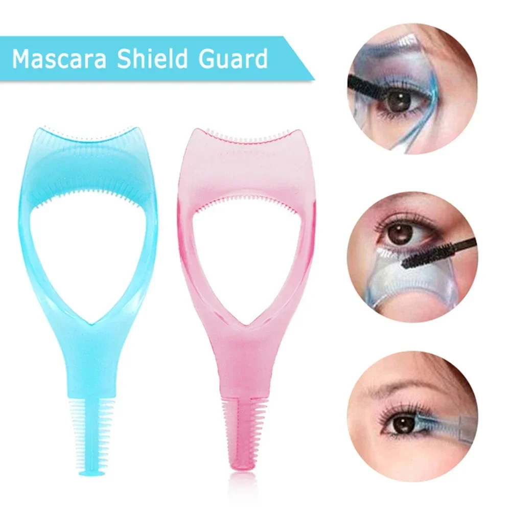 Pennello applicatore in plastica 3 in 1 Novità Guida per mascara Multifunzione per styling ciglia Piegaciglia Applicazione precisa Ciglia