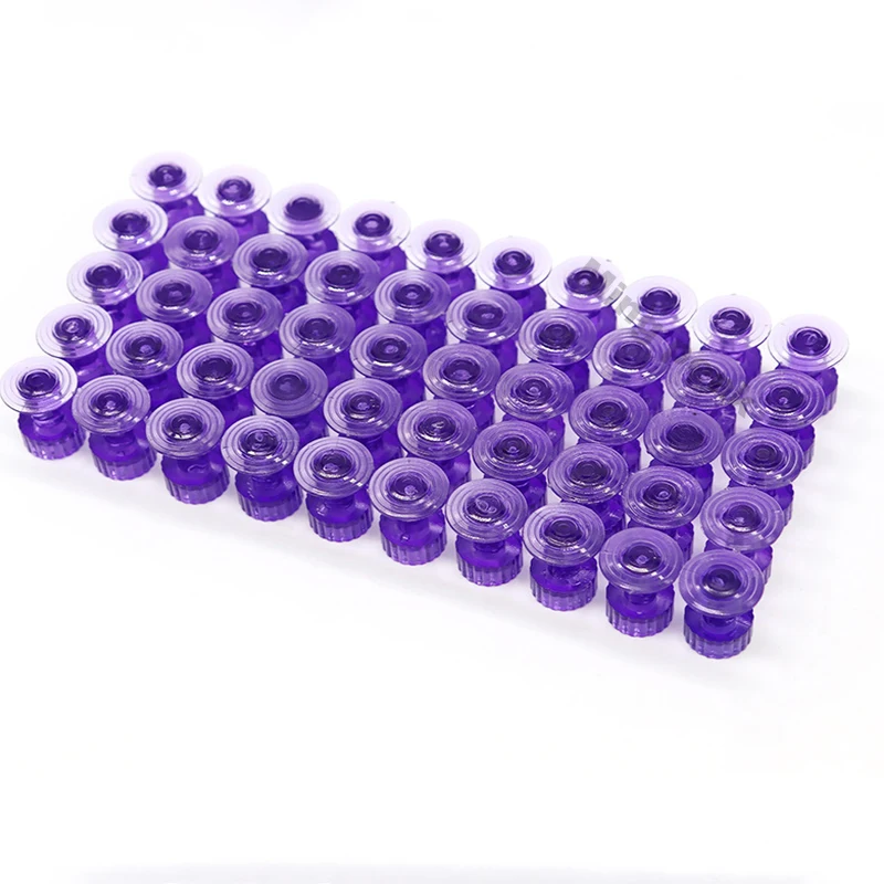 50pcs Car Paintless Dent Hail Repair Tool Glue Puller Pulling Tabs Automobile Body Repair Tools Purple