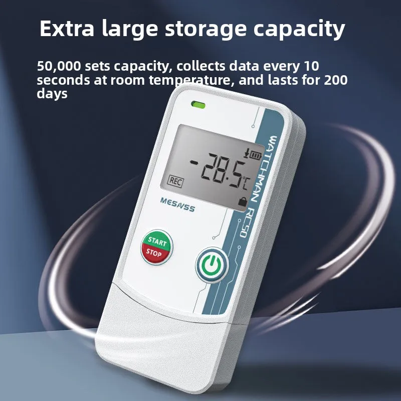 High-precision Outdoor Lithium Battery Digital Display Cold Chain Temperature and Humidity Recorder Long Battery Life