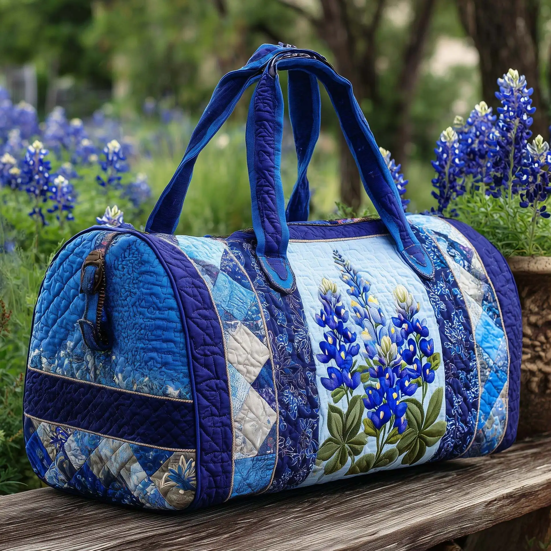 

3D Printed Quilted Bags floral Personalized Gifts Sport Bags Handbag Tote Bag Training Travel Bag Beach Hiking Camping