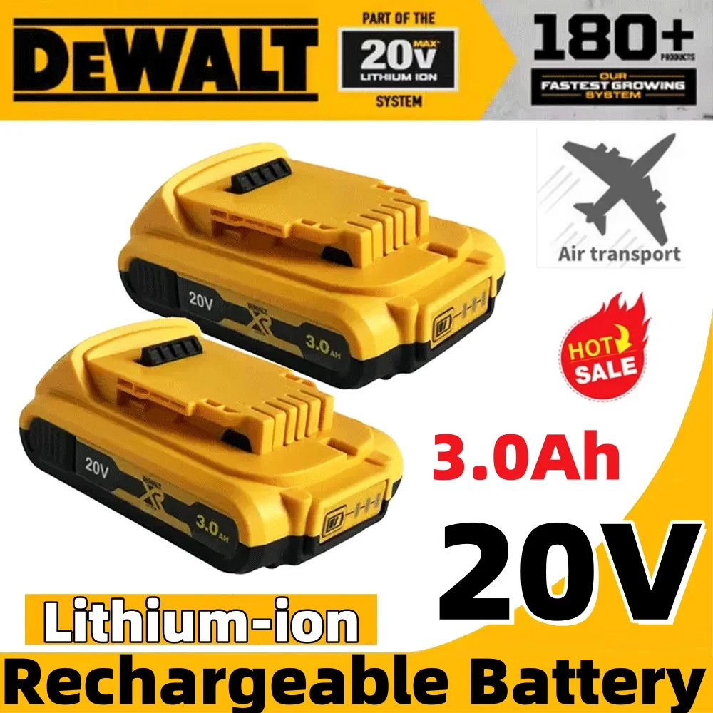 

3.0Ah Dewalt Compatible Battery｜20V DCB200 Li-ion Rechargeable, Universal for 20V/18V Electric Power Tools