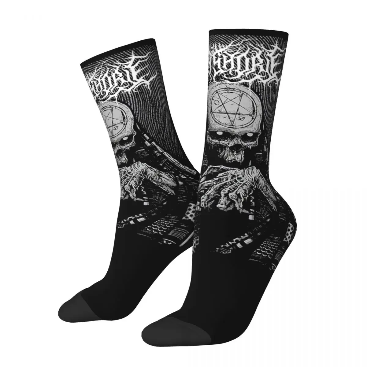 Herbst Winter Mode Unisex Lorna Shore Deathcore Schädel Socken atmungsaktive Skateboard Socken