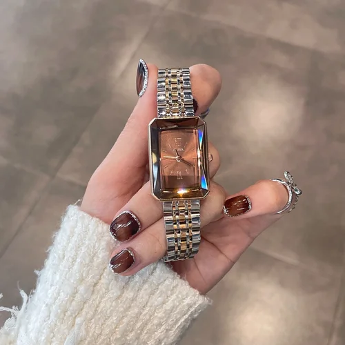 Imagen 1 del producto 2025 reloj retro para mujer, reloj ligero de lujo con arte de nicho de alta gama, marca auténtica para mujer