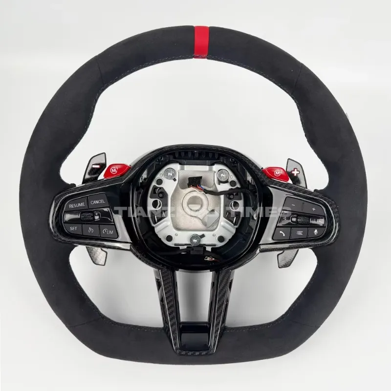 Series M240i G42 G20 330i Lci G22 540i G30 M550i G11 G12 G15 G16 X3 G01 X5 G05 Alcantara Heated Led Steering Wheel view 2