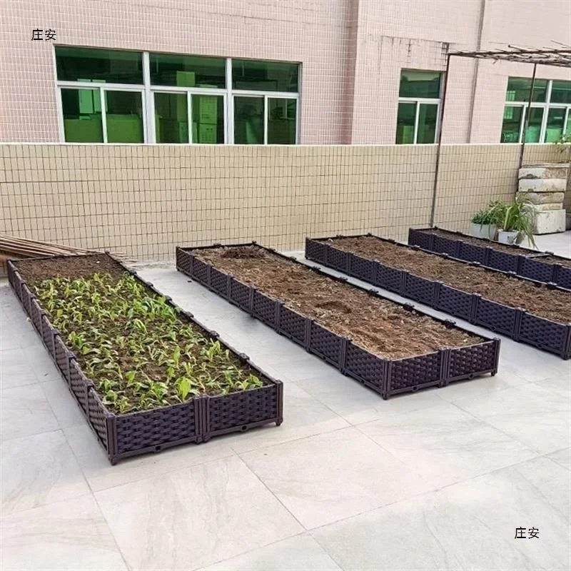 Family roof vegetable planting box Balcony vegetable garden vegetable planting box Outdoor garden roof Indoor and outdoor