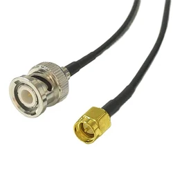 New SMA Male Female/ RP Plug To BNC Jack Bulkhead Pigtail Cable Adapter RG174 20cm Wholesale