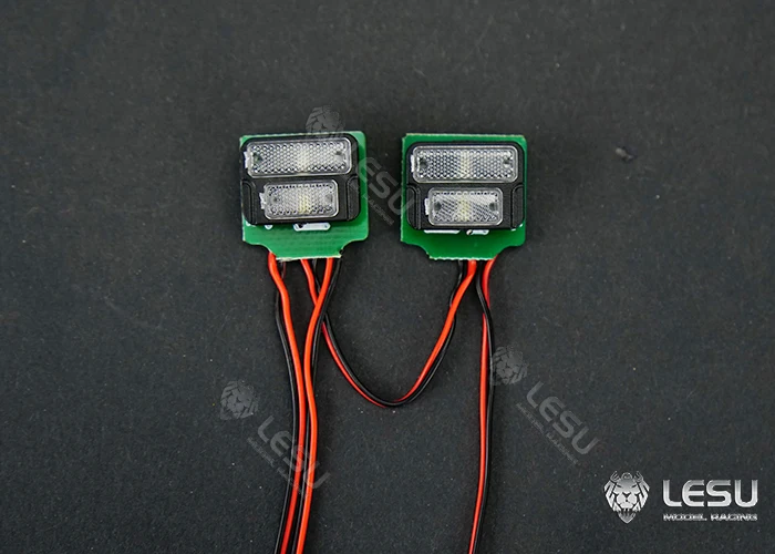 Rückleuchten mit Blinkfunktion, LED, 3V, Upgrade für 1/14 Tamiya RC, für SCANIA, MAN, Lesu, Actros, Bobcat, Lader, ferngesteuerte Spielzeugteile. – Detail 3