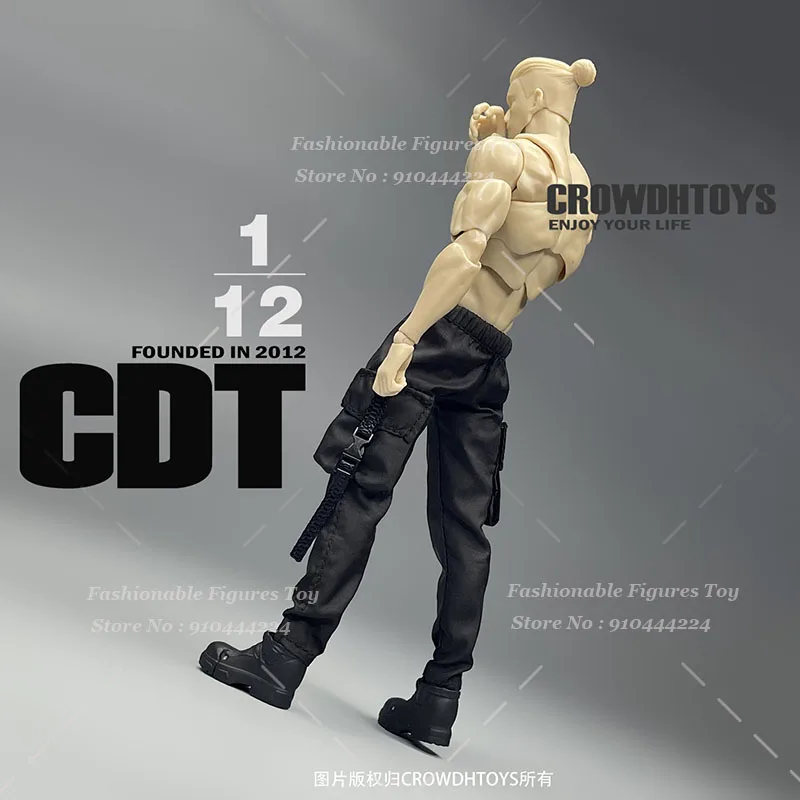 CROWDHTOYS 1/12 Uomini Soldato Pantaloni Alla Moda Multi Funzionale Cintura Da Battaglia Accessorio di Vestiti Per 6 Pollici Action Figure Modalità Bambole