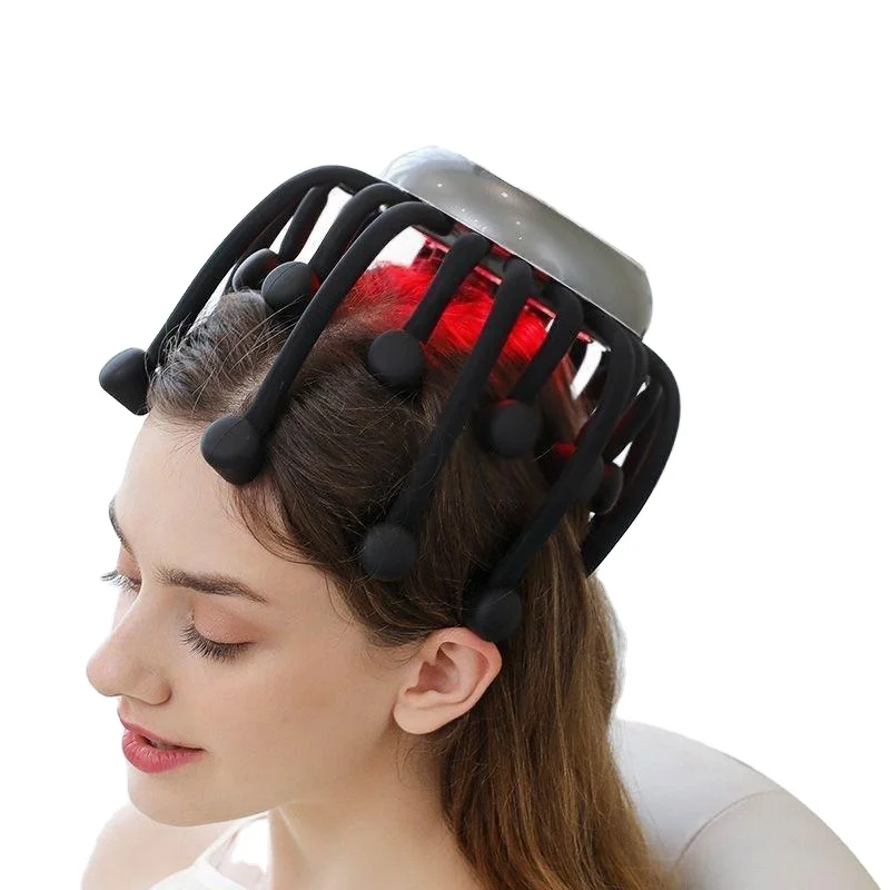 Automatic Deep Tissue Muscle Percussion Massage Head Massager Fascia Comb for Relaxation