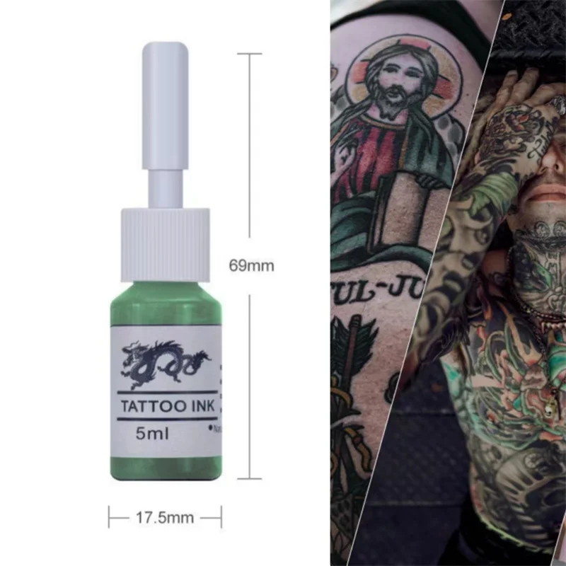 Professional 5ml Tattoo Ink Pigment Body Art Beauty Paints Makeup Tattoo Supplies Semi-permanent Eyebrow for Body Art Paint