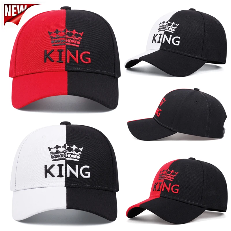 New Outdoor Sports  KING Embroidered Peaked Caps Men And Women Casual Couples Curved Brim Shade Baseball Cap