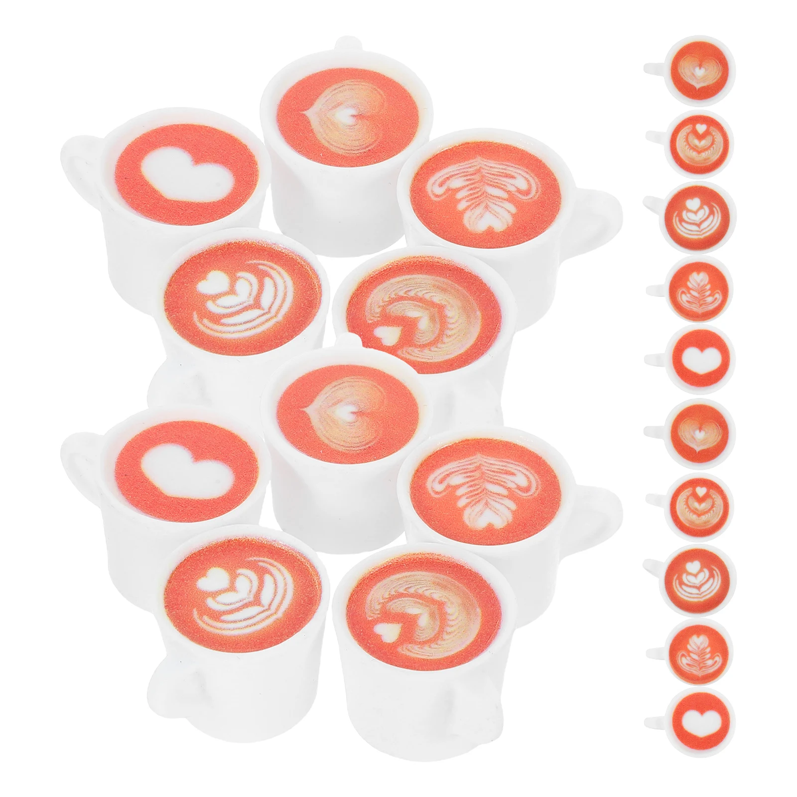 

50 Pcs Mini Kitchen Set Cups for Coffee Accessories Miniature Resin Supplies Tiny