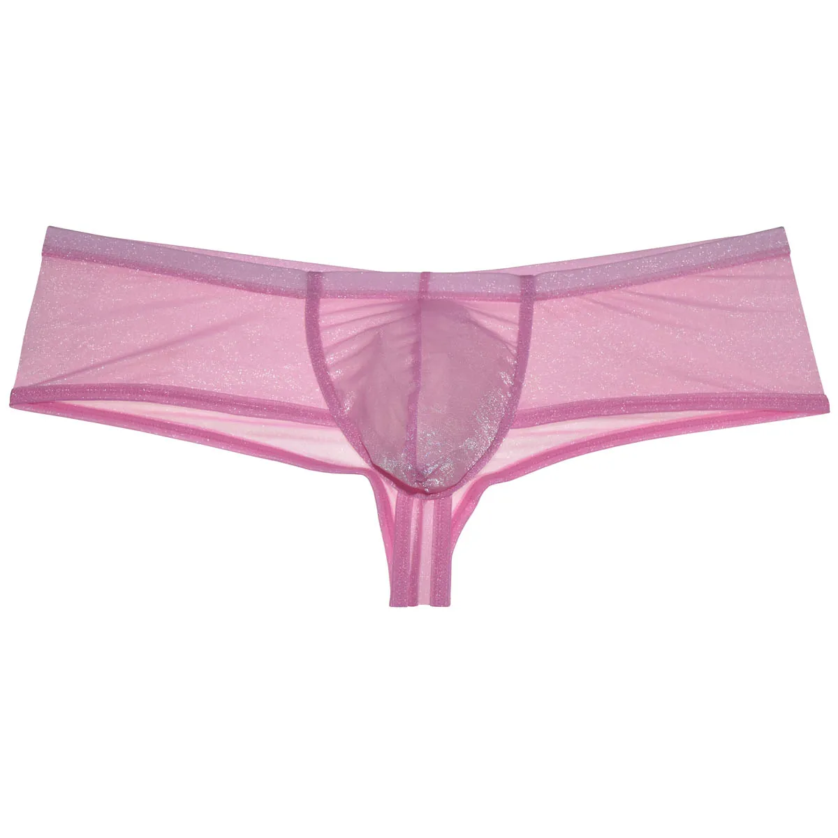 Mens Sheer Micro Thongs String Homme Brazilain Underwear Cheeky Soft Boxer Shorts Breathable Bikini Jockstrap Stretchy Lingerie