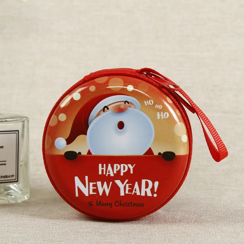 Square 7*7cm Cute Toys Coin Purses Practical  Round 7.3cm Tinplate New Year Gifts Coin Purses Adorable Kindergarten Coin Purses