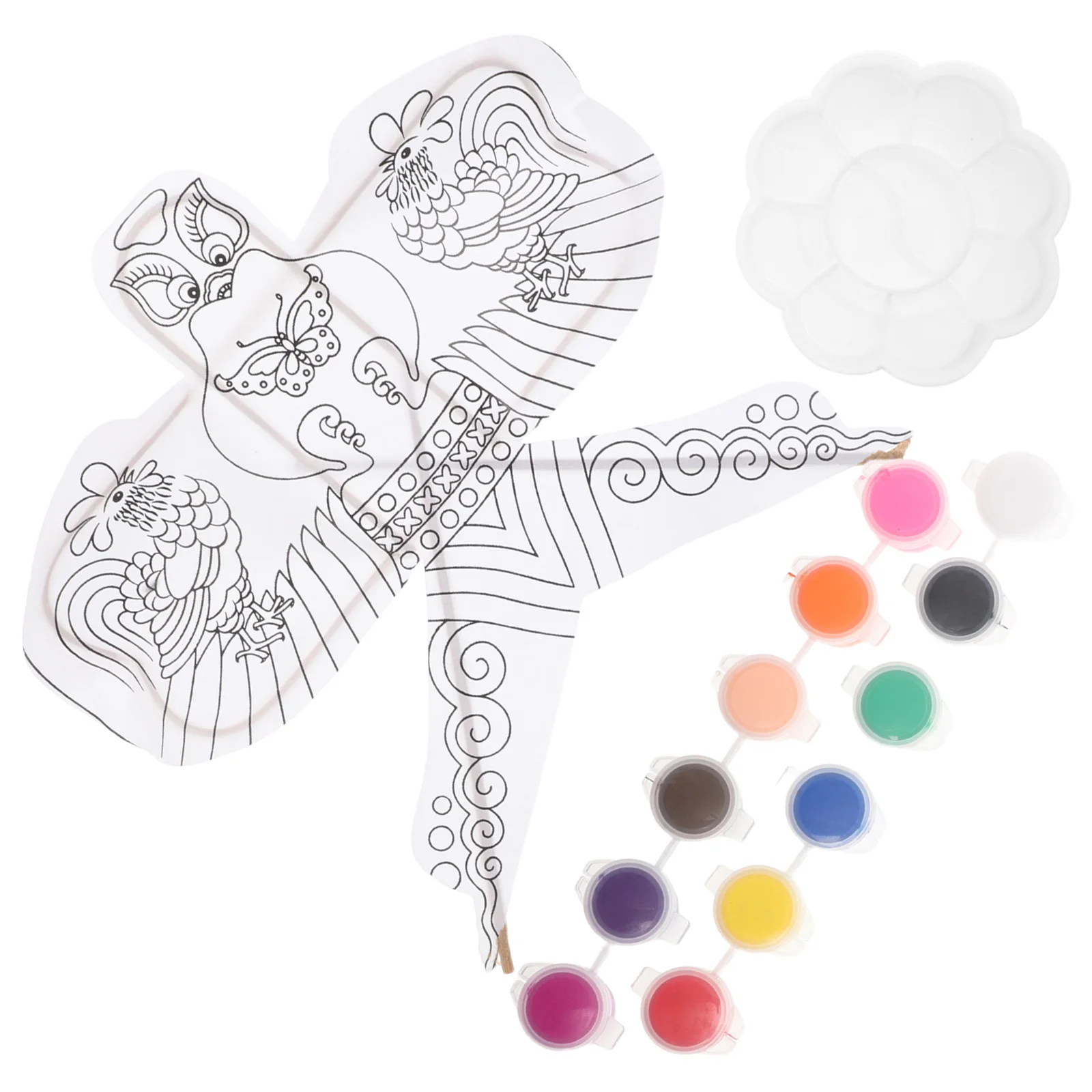 Schilderen Diy Project Ornamenten Chemische Vezel Doek Lege Vliegers voor het versieren van kinderen