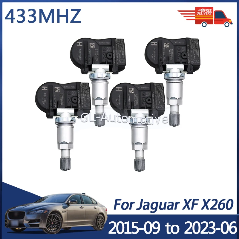 4PCS Tire Pressure Monitoring Sensor 433MHZ GX631A159AA TPMS Sensor For Jaguar XE XF 2015-2022