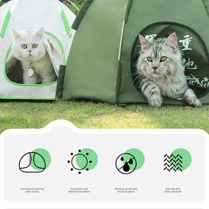 Pet Tent Bed Cats House Supplies Products Accessories cooling Cushions Furniture Sofa Basket Beds summer Kitten Tents