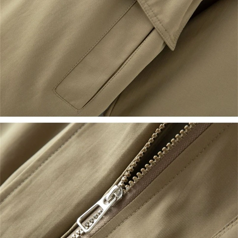 Trencz damski 2025 Nowa wiosna jesień Odzież wiatrówka z kapturem Damska odzież wierzchnia Topy Slim Joker Casualowe płaszcze studenckie