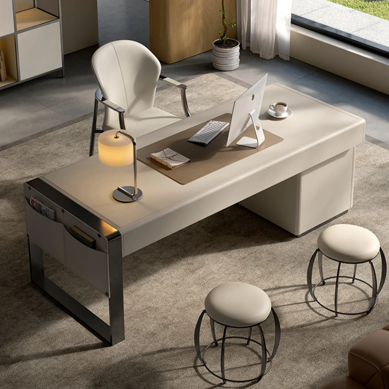 

Computer Executive Office Desks Reception Wood Modern Writing Office Desks Luxury Meeting Tablo Oficina Office Furniture WN50OD