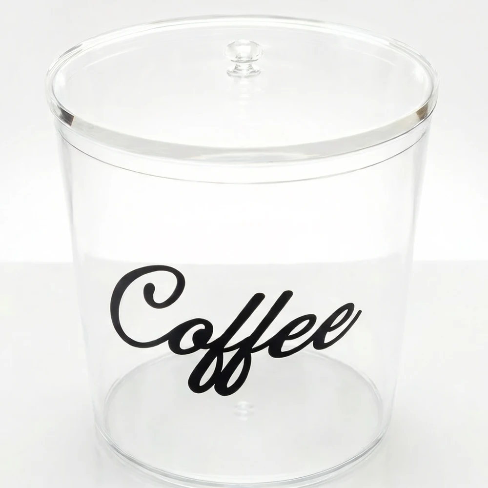 Coffee Pod Holder with Transparent Crystal Lid & Dust Cover, Compatible with Nespresso & Keurig K Cup Pods, Coffee Bar Decor