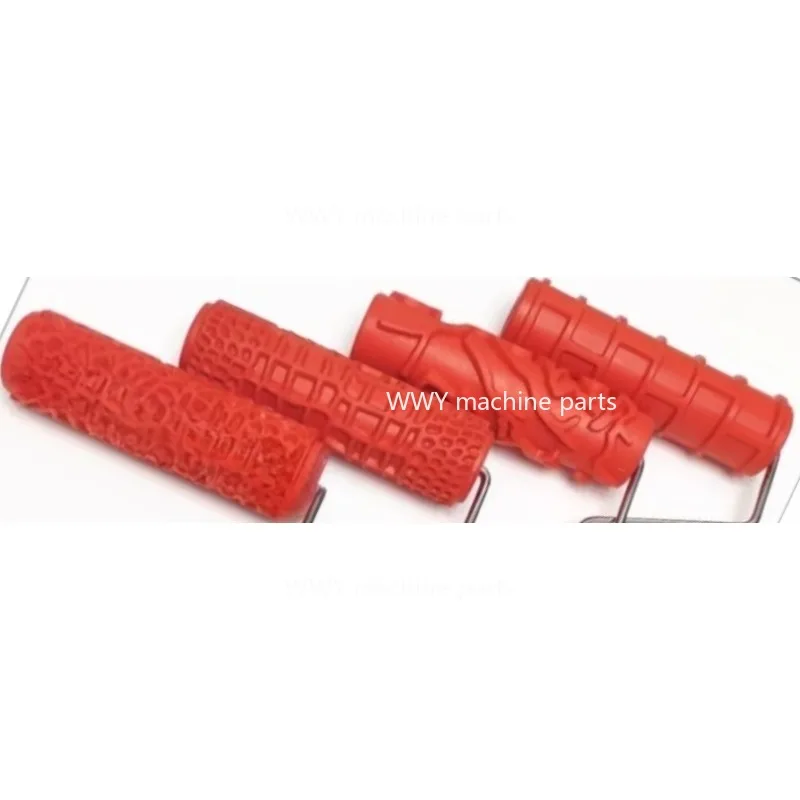 Suitable for 1PC Decorative Paint Roller Patterns, Embossed Textures, Wall Painting Tools, Rubber, Household Brushes 7 Inches