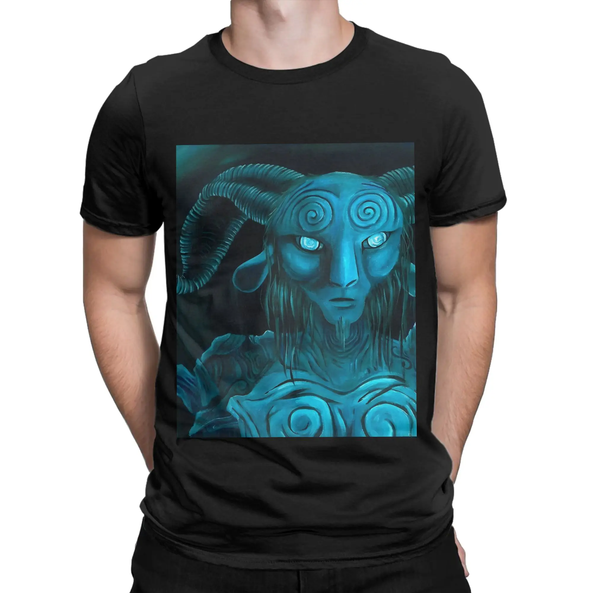 Pans Labyrinth Faun Graphic Shirt Funny Graphic 100% Cotton T-Shirt pans labyrinth Tees Tops For Men