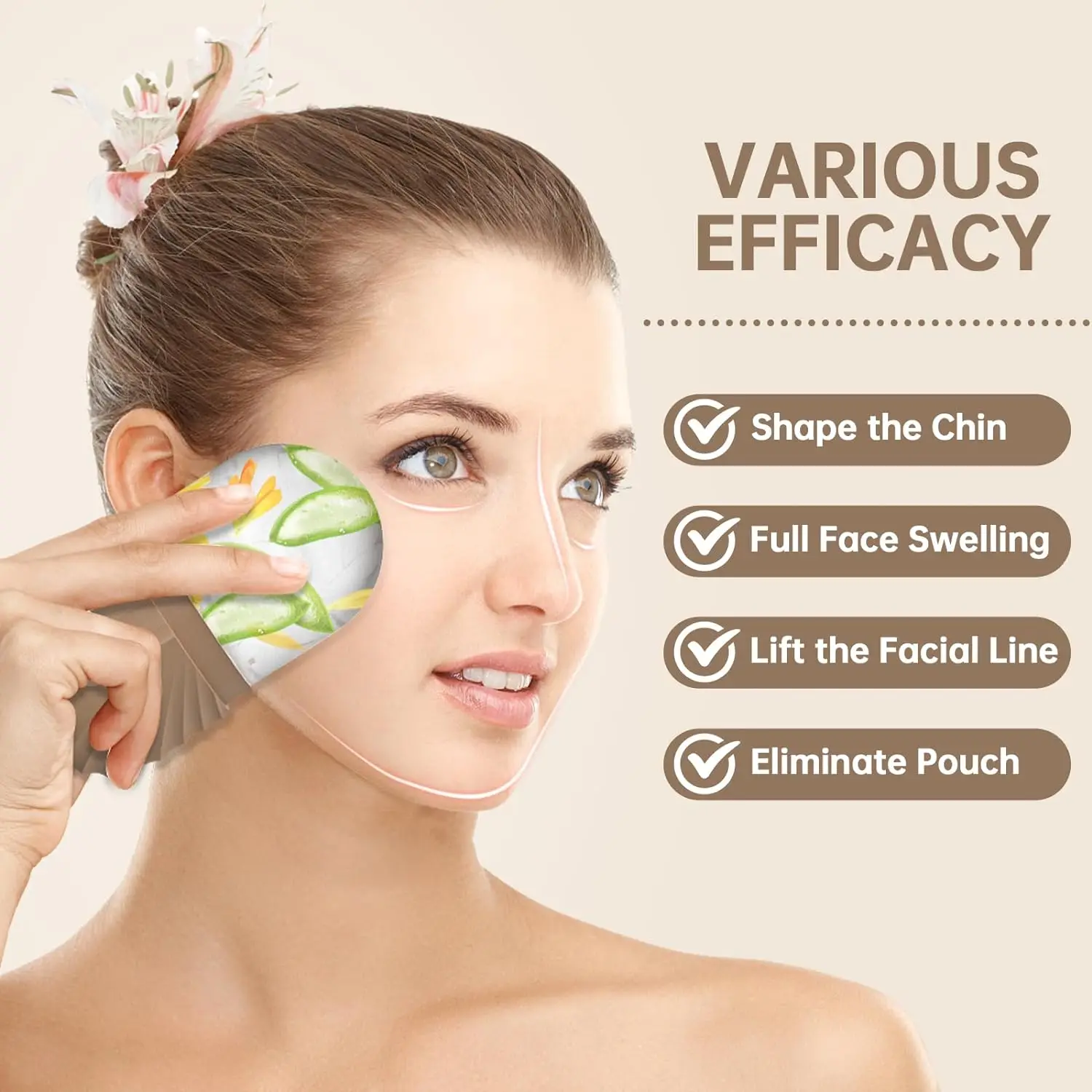 أسطوانة ثلج للوجه للعناية بالبشرة والجمال ، أدوات رفع الكنتوري ، صواني مكعبات الثلج ، كرات ثلج كروية ، أداة تدليك الوجه