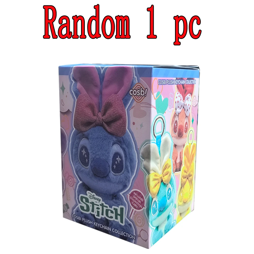 Candy Stitch Blind Box Anime Figur Niedliches Spielzeug Schlüsselanhänger Rucksack Anhänger Zubehör Dekor Mystery Surprise Weihnachtsgeschenk für Kinder