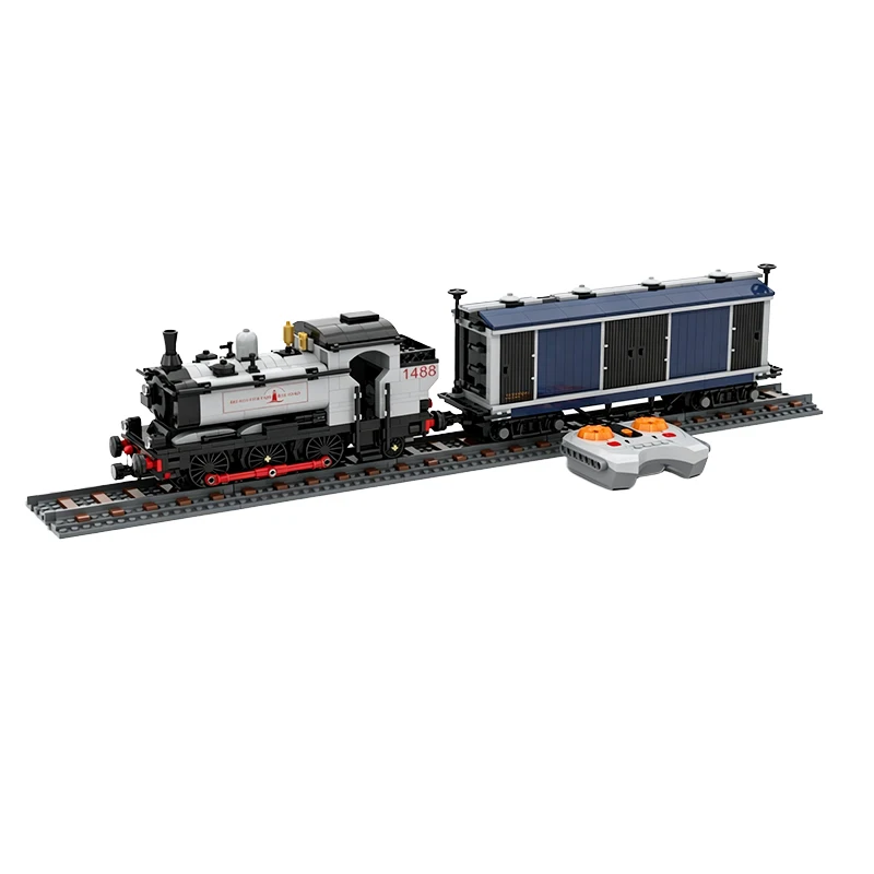 MOC Classic Tank Steam Locomotive Building Blocks Set Vintage Industrial Shunting Engine Model Adult Collection Gift Toy