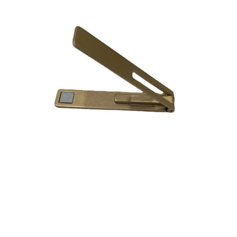Magnetische, ultradünne, faltbare Handy-Halterung, Metalllegierung, Desktop-Handy-Ständer, universelle Telefon-Unterstützung, Ständer